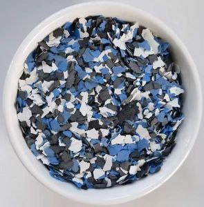 CNMI Epoxy Flakes for Epoxy Garage Floor Paint Customize Concrete Coating Epoxy Floor Flakes with Many Colors in Three Sizes