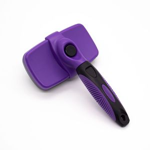 Pet Grooming Brush with Anti-Static and Easy-Clean Features for Effectively Removing Hair and Reducing Shedding for Pets