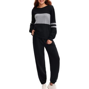 Women Outfits Custom Logo Women's Clothing Joggers Cotton Sweatshirt Set Emboss Logo Women Two Piece Sweatsuit Set For Women