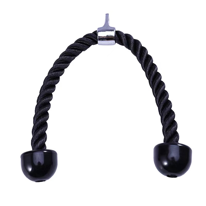 Gym Equipment  Tricep Rope 70cm Non slip Nylon Multi Workout Gym Factory Wholesales Long Wire Triceps Rope