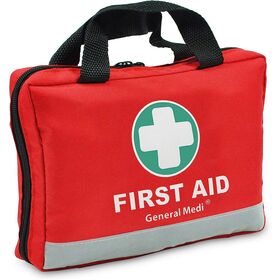 First Aid Kit 309 Pieces Reflective Bag Design Lightweight Red First Aid Bag for Travel Outdoor Emergency Survival First Aid Kit