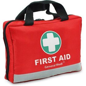 First Aid Kit 309 Pieces Reflective Bag Design Lightweight Red First Aid Bag for Travel Outdoor Emergency Survival First Aid Kit