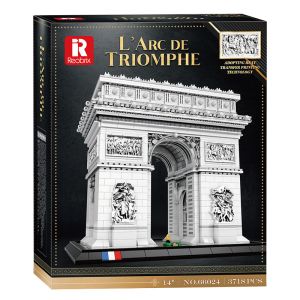 Reobrix 66024 Construction France Arc de Triomphe Building Blocks Notre-Dame de Paris Bricks DIY Model Toys Christmas Gift Set