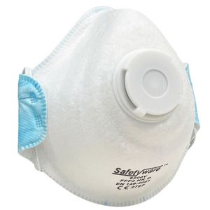Custom CE Certified Disposable FFP2 Particulate Respirator Industrial Safety Dustproof Mask with Exhalation Valve