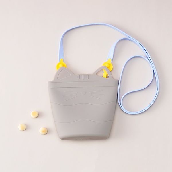 New Design Food Grade Silicone Snack Cup Baby Bottle-Type Kids Container for 0-12 Months Newborns Cute Baby Snack Bag