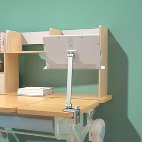 Multifunctional Silver Desk Clamp Tablet Mobile Phone Reading Stand Book Holder
