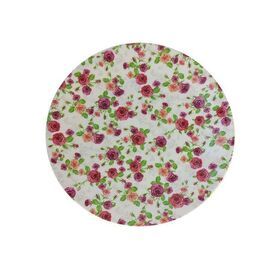 New custom design wholeware floral printing round melamine plastic dinnerware kitchen dinner plate set