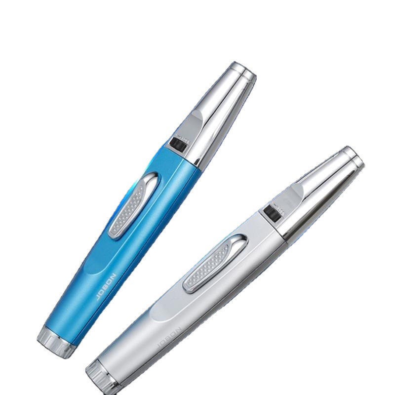 Wenzhou Zuohu Cigarette Set Co., Ltd. Wholesale Single Flame Jet Lighter CUSTOM LOGO portable windproof smoke cigarette slim pen metal lighters