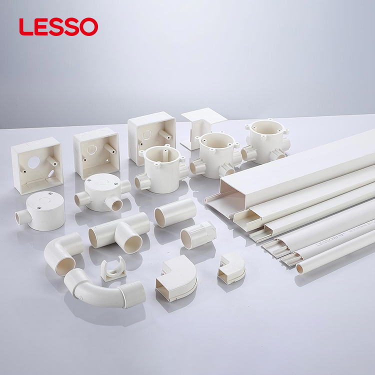 LESSO IEC AS/NZS standard corrosion resistance uv resistant white 20 25 32mm 35mm bulk pvc electrical conduit pipe