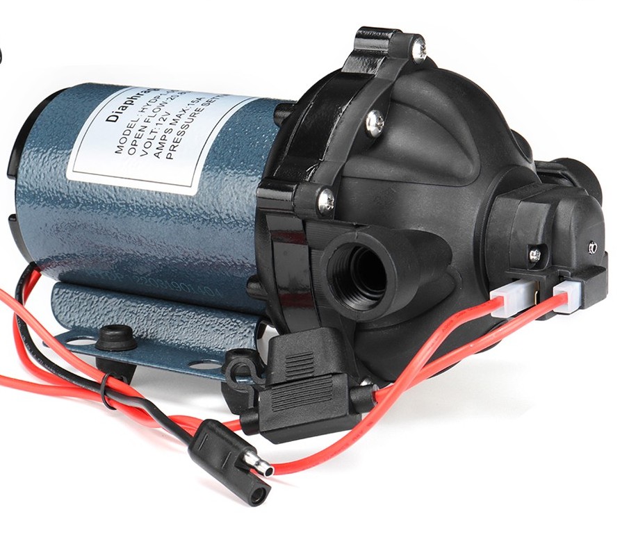 Xiamen Tooflo Co., Ltd. TOOFLO 5.5GPM 20 LPM water pump 60PSI pressure santoprene diaphragm 12V caravan boat camping irrigation water pump