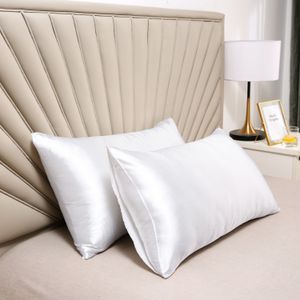 Manufacturer Custom Design LOGO Satin Polyester Pillowcase Pillow Case Cover for Hair and Skin