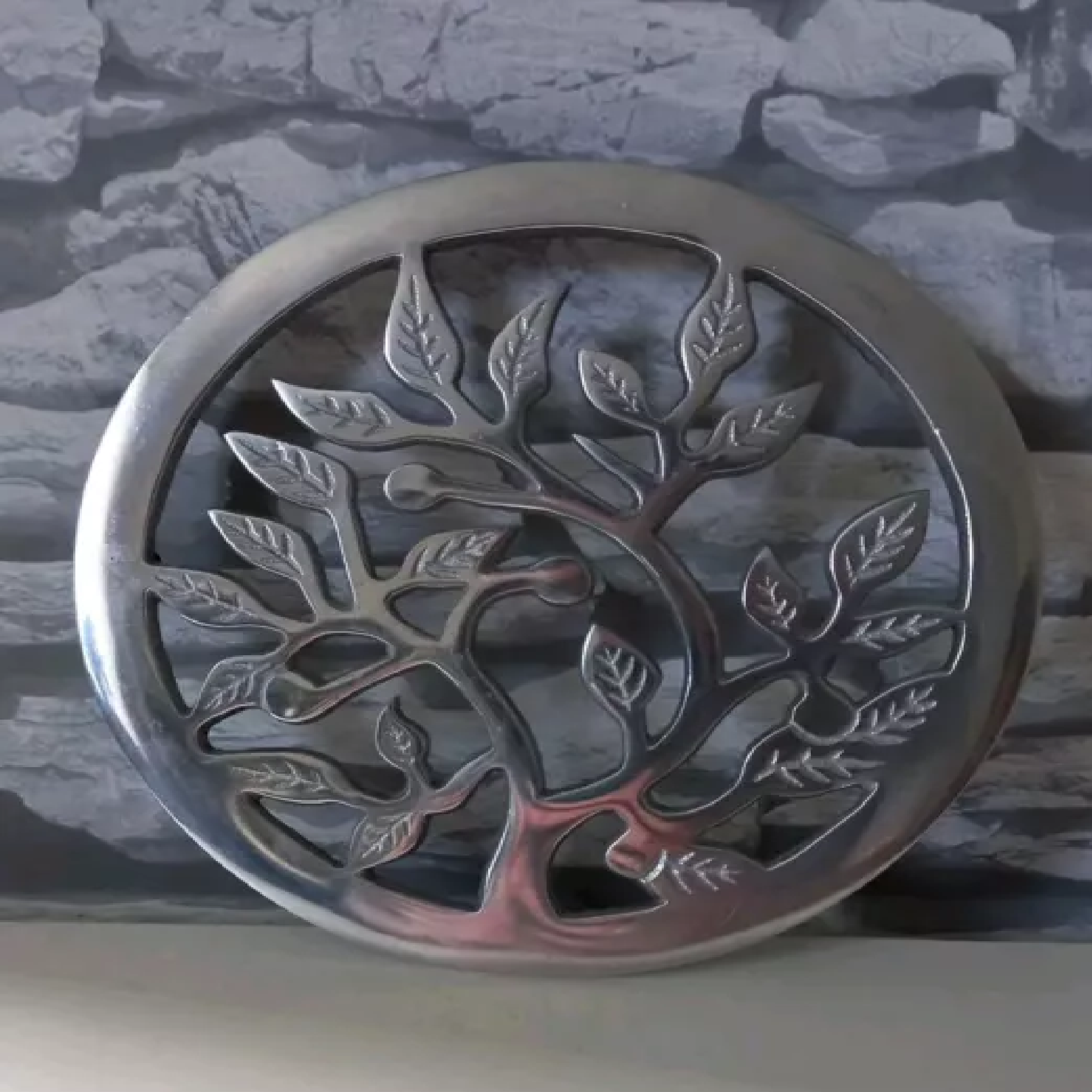 Decorative Indian Metal Trivets Silver Finished Handmade Square Round Trivet for Pan and Pot Holder Trivets for Kitchen Cheap