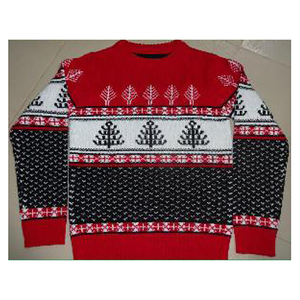 Men's 100% Cotton Crew Neck Winter Sweater Multicolored Alpaca Pattern Sleeveless Knitted Thin Weave ODM Supply