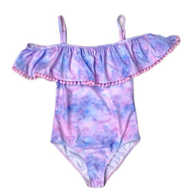 LRX Textile & Garment Co. Ltd LRX OEM Girls' swimwear, Digital Print Swimwear Front Ruffles One Piece