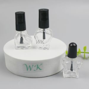 Hot Selling Gradient Transparent Nail Polish glass Bottles with Brush