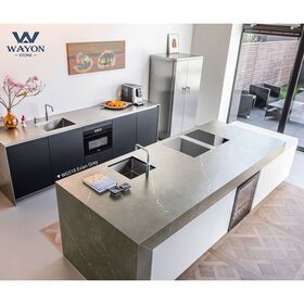grey Calaccatta quartz material  good quality kitchen vanity quartz stone countertop