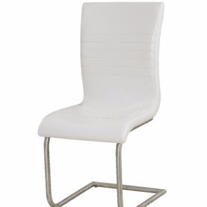 white leather and metal dining chair from factory low price with best quality BR-A170