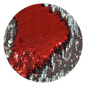 Wholesale 2021 Shiny New Luxury Cheap Sequence Big Flip White Red Sequin Fabric Pink Reversible