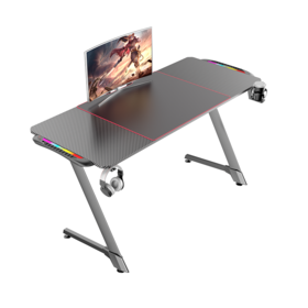 China Manufacturer Wholesale Computer Gaming Gamer Table Single Motor Height Adjustable Rgb Lights Standing PC Gaming Desk