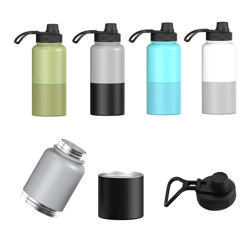 Lu'an Xinmao International Trade Co., Ltd. 2 in 1 Double Wall Stainless Steel Vacuum Insulated Travel Water Bottle with Detachable Pet Dog Bowl