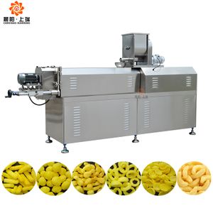 Corn Snacks Food Making Equipment Maize Chips Processing Line Machine Cheese Ball Extruder Core Filling Snack Extruder Machine
