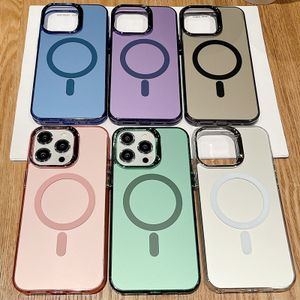 Custom candy color tpu pc imd transparent phone case for iphone 15 16 pro max electroplated magnetic clear mobile phone case