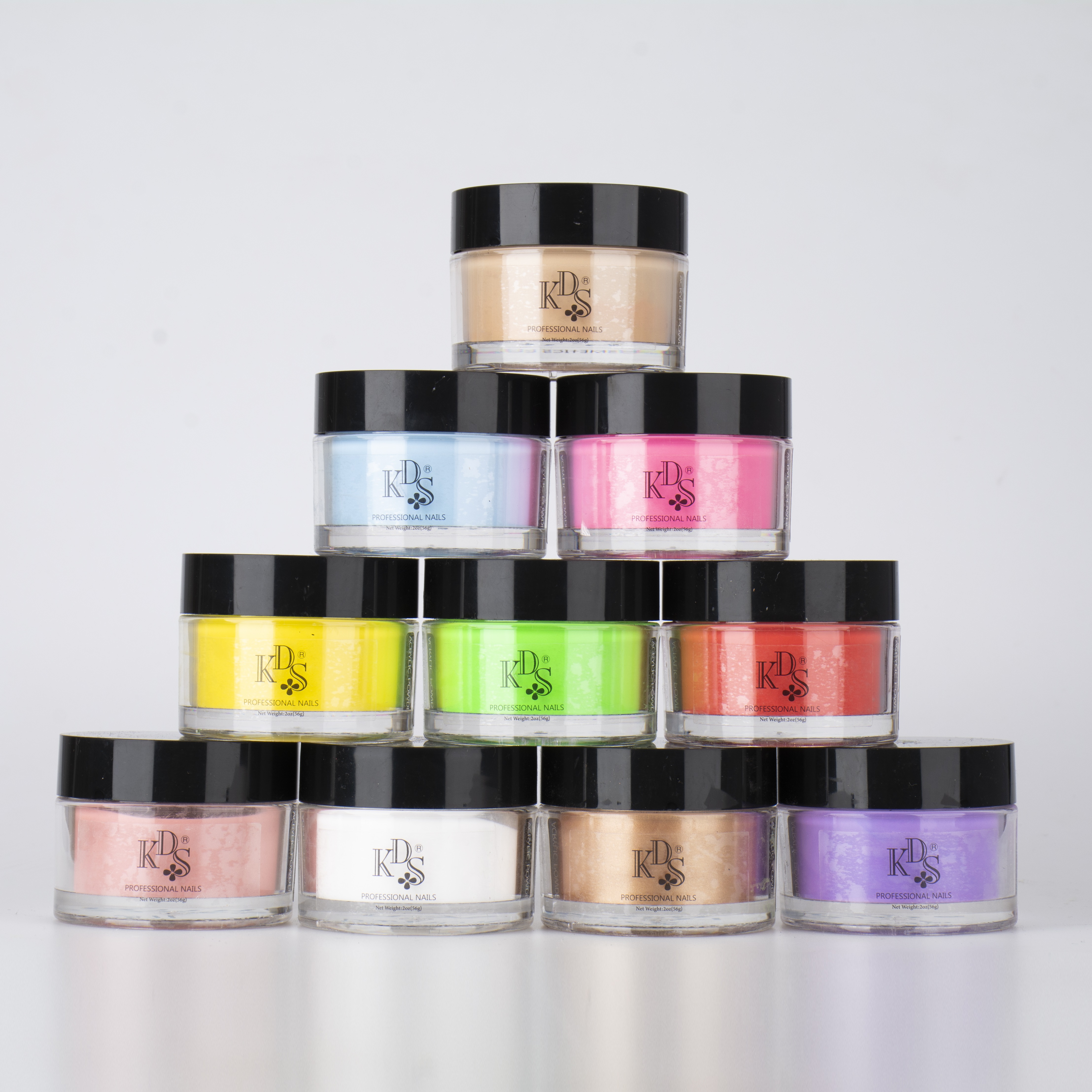 Kediyisi Cosmetics Co.,Ltd kds 140 acrylic dipping colors in stock 1oz, 2oz jar volume powder for nails design