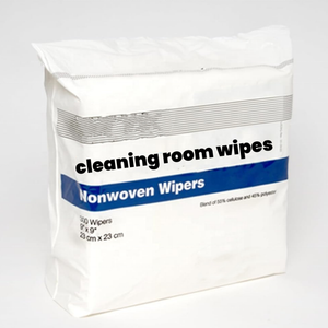 Lint free 9x9 cleaning wiping industrial Low-Particulate cleanroom Cellulose Polyester Wipes