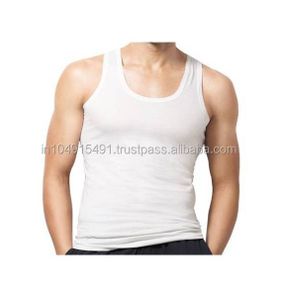 VIP Vests Men Inner Wear White Cotton Tank Top Breathable