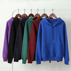Wholesale Blank Fleece Hoodie Digital Print 50% Cotton 50% Polyester Unisex Hoodie Custom Logo Heavy Pullover Men Hoodie