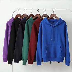 Wholesale Blank Fleece Hoodie Digital Print 50% Cotton 50% Polyester Unisex Hoodie Custom Logo Heavy Pullover Men Hoodie
