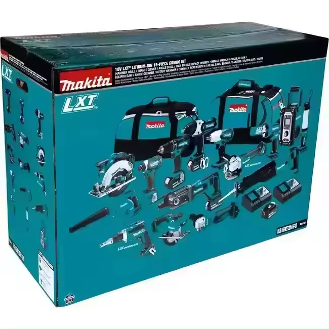 Melvo store LLC Promo Sales Offer Original Makitas 18V LXT Lithium-Ion Cordless 15-Pc. Combo Kit (3.0Ah)