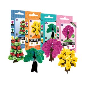 Hot Selling CRYSTAL Growing Tree Kit Mini Christmas Crystal Tree DIY Colorful Paper Tree With Magical Crystal For Kids Gifts