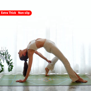 Custom Eco Friendly Wholesale High Quality Non Slip Thick Foldable Elasticstrap Tapis De Matt Print Logo Floor Tpe Gym Yoga Mat