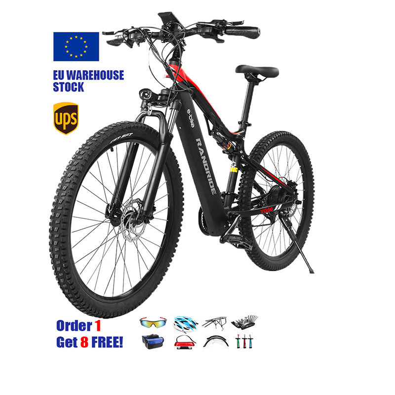 Ganzhou Ganchen Yousheng Trading Co., Ltd. Best Selling Electric Bike 1000W 48V Mountain Full Suspension Electric Mountain Bike