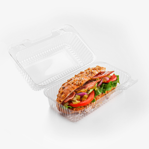 Manufacturer Supply Clear Bread Packaging Container  Transparent Food Customize PET 9"Cake  Plastic Box