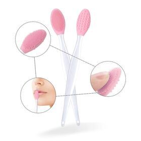 Double-Sided Face Silicone Skin Care cleansing Facial lip Scrubber Exfoliating Brush Face Scrub Massager Facial Cleaning Tool
