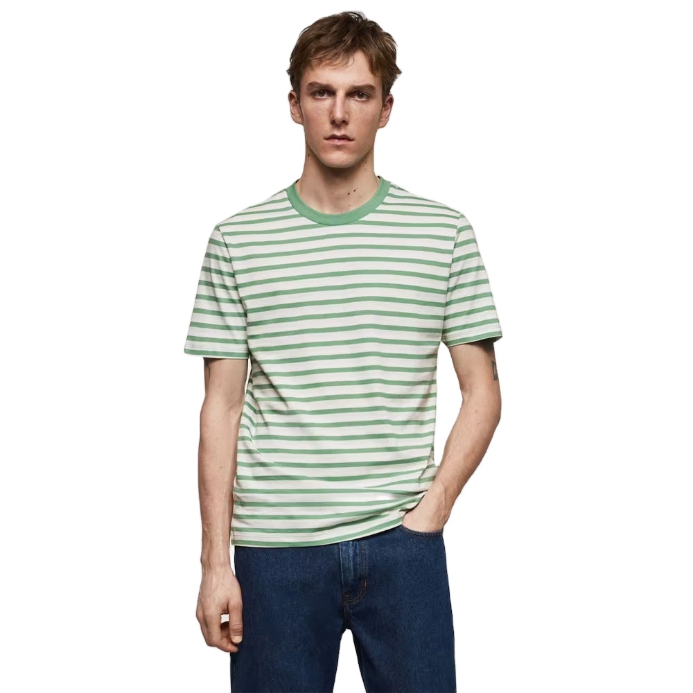 AL FARAJ Wholesale Men & W0men Striped Printed Slim Fit Cotton T Shirts For Sale With Custom Logo & Design Men Oversized T Shirts