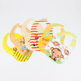 Zhejiang Tonghui Baorui Trade Co., Ltd Factory price Baby Waterproof Bibs Washable Fabric Toddler bib Feeding bib with Pocket