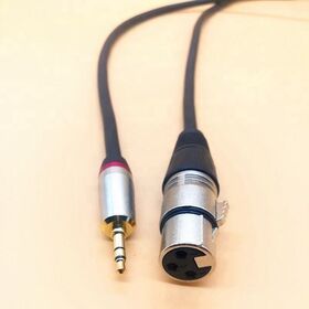 3.5mm 1/8" TRS Stereo male to XLR female 3pin adapter microphone cable