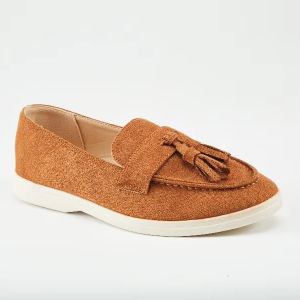 2024 Knitted Loafer Shoes - Brown