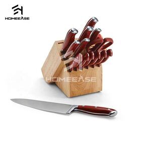 Stainless Steel Knife Chef's Cutlery Set Kitchen Knife Set In Gift Kitchen Knife Set With Wood Block