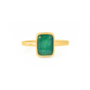 925 Sterling Silver Vintage Style Emerald  Gemstone Rings Unisex square Cut Wedding Engagement Anniversary Party Silver Jewelry