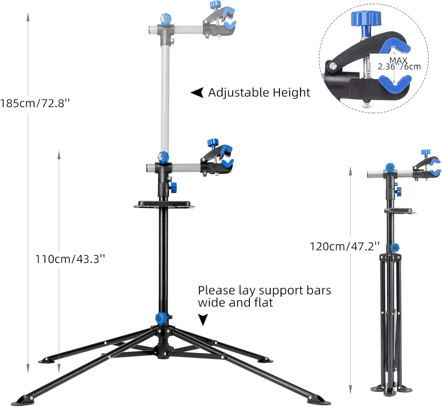Hebei Taik Industrial Co., Ltd. HOT SALE Professional Adjustable Fold Aluminium Bicycle Repair Rack Bike Repair Stand for road bike, bike