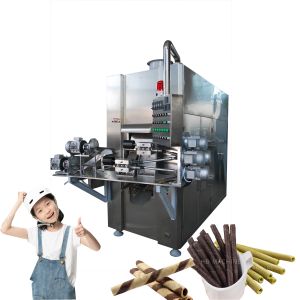 Egg Roll Full Plant  Production Line Of Egg  Roll  Wafer Stick  Snack Machine In China