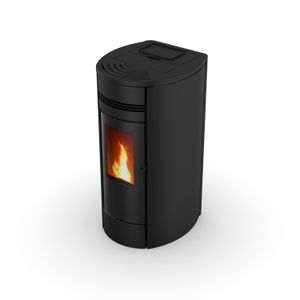 GF2201A New Round design European water heating fireplace High quality Domestic Biomass Hydro Wood pellet boiler Stove