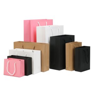 Factory Luxury Custom Printed Cardboard Paper Shopping Gift Bags For Apparel