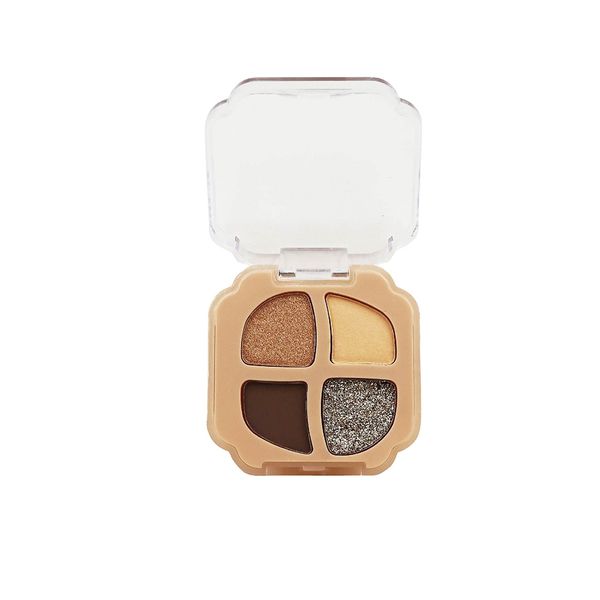 Hot Selling Cute Cosmetics Eyeshadow Bronzing Powder Blush and Highlight 4 in 1 Make Up Mixing Palette Eye shadow