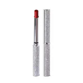 Diamond silver flash small tube lipstick fog velvet matte lipstick