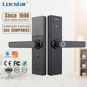 Smart Door Finger Print Lock Rfid Electronic Waterproof Biometric Anti Theft Outdoor Tuya Smart /ttlock 35mm-60mm Fashionable